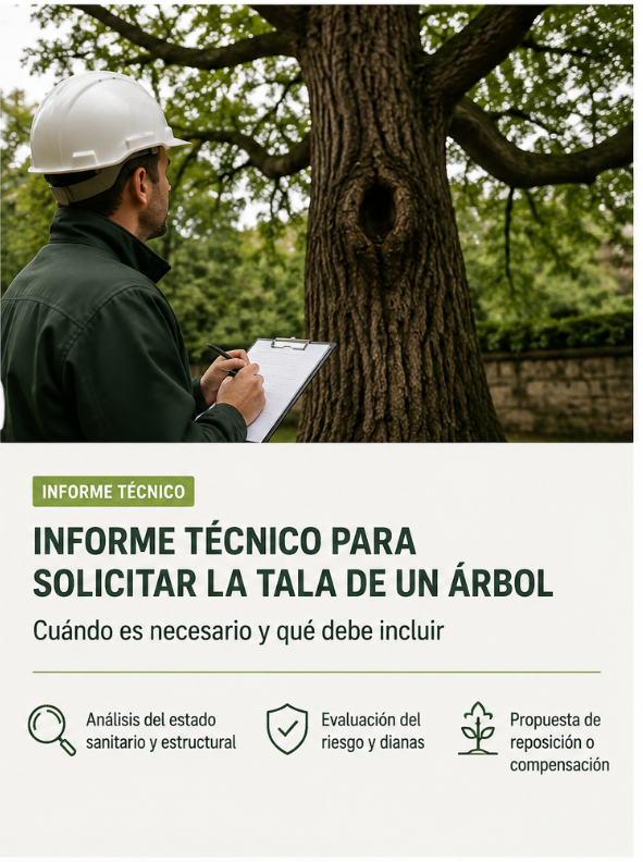 Informe técnico para solicitar la tala de un árbol: cuándo es necesario y qué debe incluir